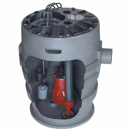 LIBERTY PUMPS Pro370-Series 1/2 HP 115V Simplex Sewage Pump System with LE51M Pump with 10ft Cord P372XLE51